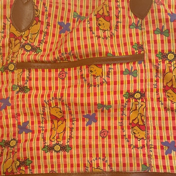 Vintage Winnie the Pooh Yellow and Pink Tote Bag - Picture 4 of 16